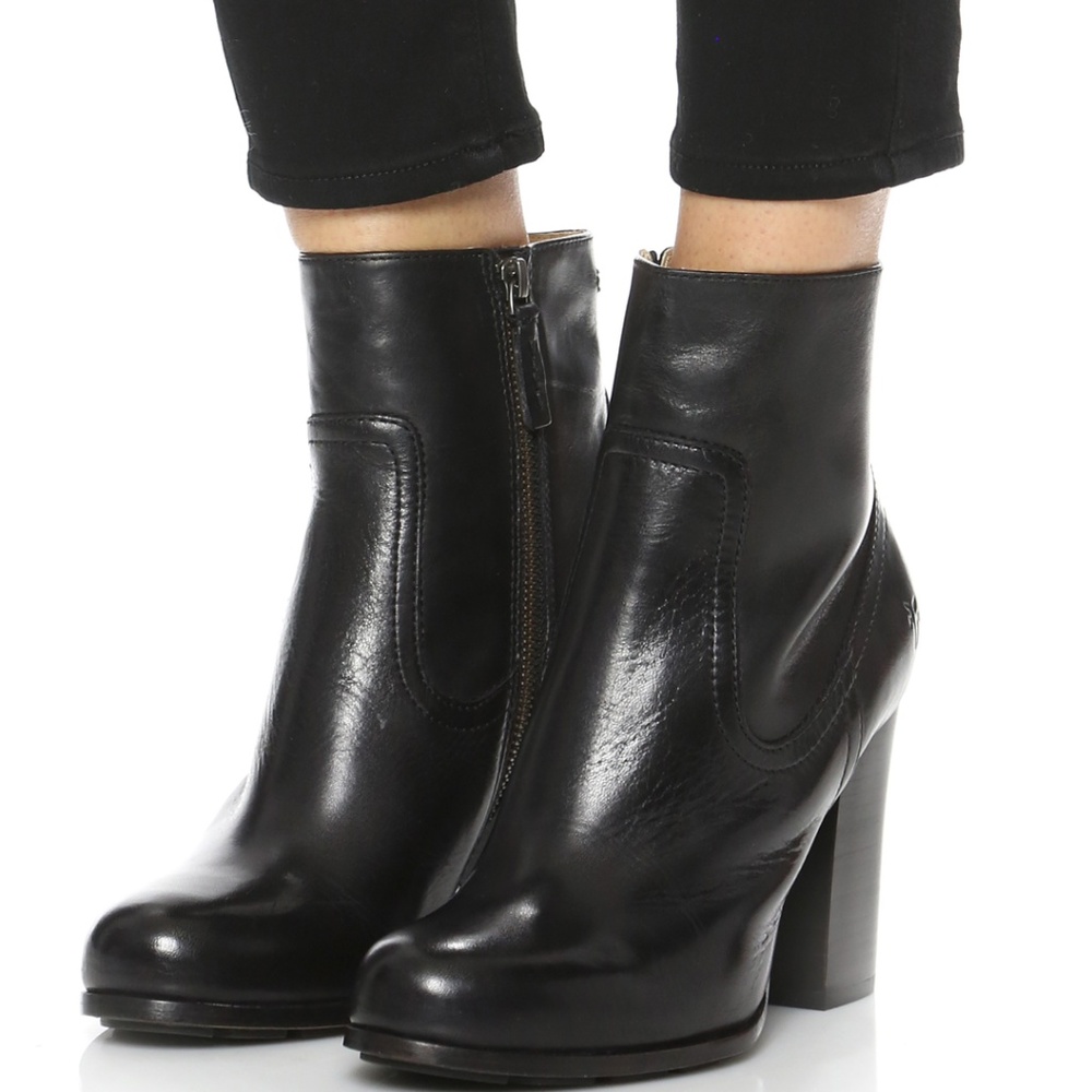 Frye Parker Short Black Boot Bootie Size 8 Cosplay